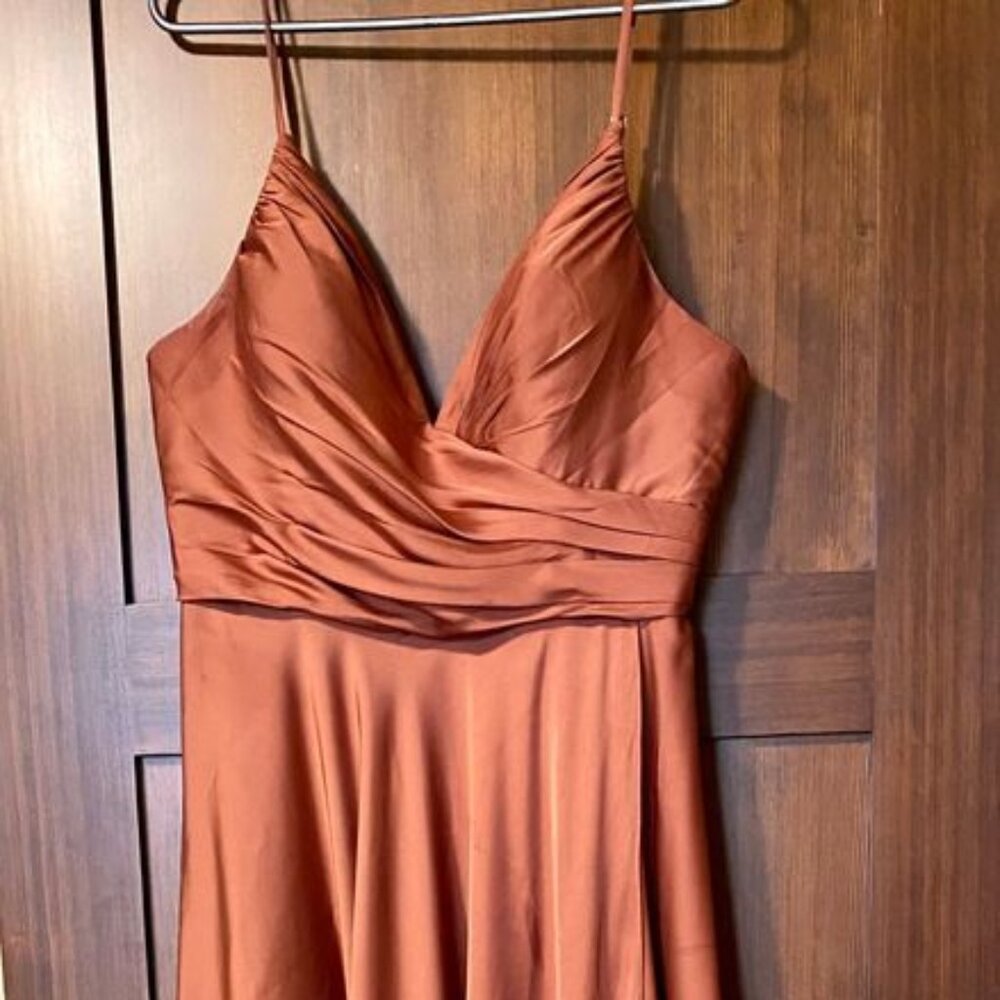 Bridesmaid Dress / Robe Longue - Rust/Sienna colour